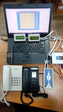 Local PC Windows based VoIP Call Shop System with displays.